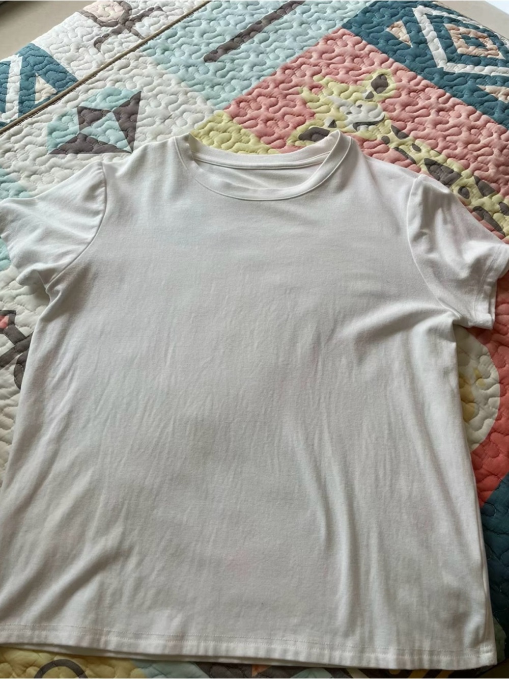 White Crew Neck Women's T-Shirt